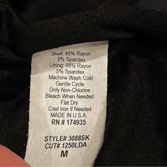 Renee C. Gisela Side Slit Black Maxi Skirt Size Medium New With Tags Stitch Fix - Picture 7 of 7